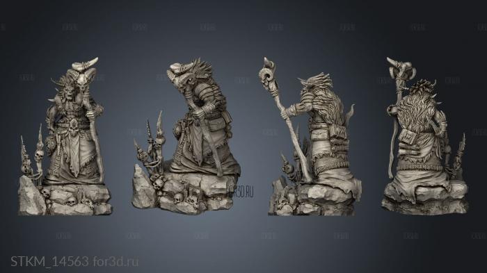 Orc Horde shaman or SHAMAN stl model for CNC