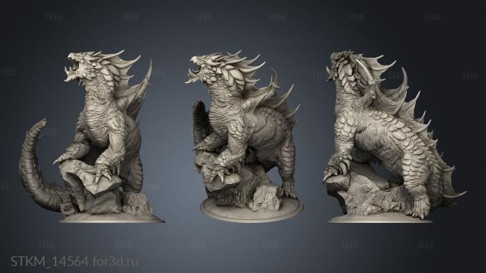 Lord the Brown Dragon Elder stl model for CNC