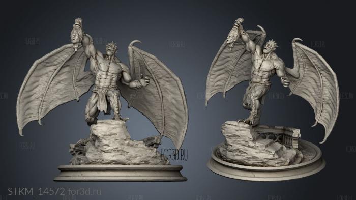 Feb Blood from Stone Gargoyles Brohd stl model for CNC