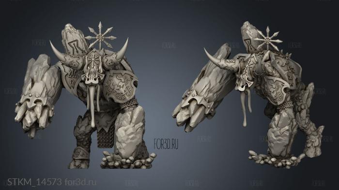 Golems Chaos symbol stl model for CNC