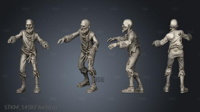 Zombies stl model for CNC