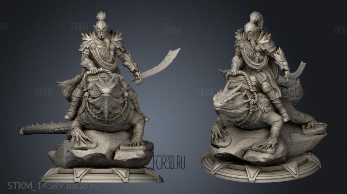 Lizard Rider Drayton stl model for CNC