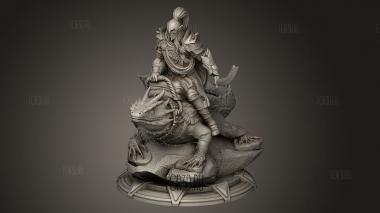 Всадник на Ящерице Дрейтон 3d stl модель для ЧПУ
