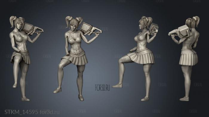 Lollipop Chainsaw NSFW SPORT chest stl model for CNC