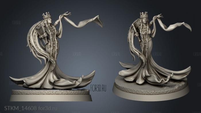 Queen Guinevere stl model for CNC