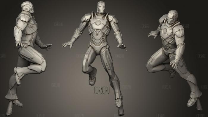 Iron Man 3 Mark 1631 stl model for CNC