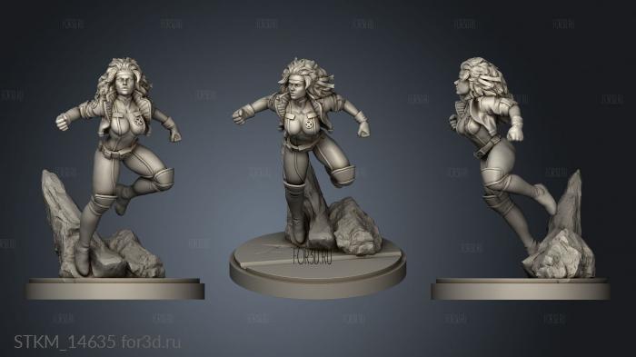 Marvel Men rogue absorbing Woman stl model for CNC