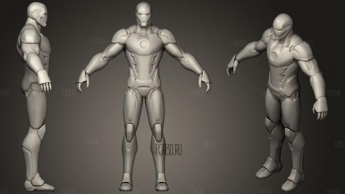 Iron Man Fortnite BP Skin Fortnite X Marvel stl model for CNC