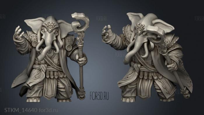 Loxodon Wizard stl model for CNC