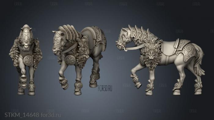 Paladin horse stl model for CNC