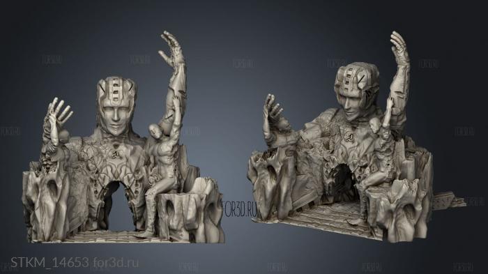 Lost portal in the temples Azoroth Temple three Giants stl model for CNC