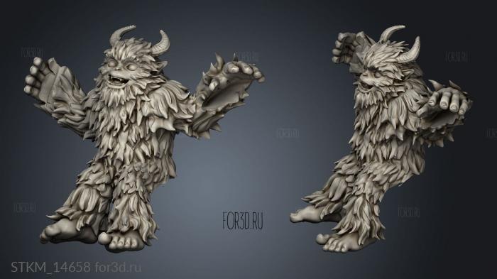 ork Moroz And Snezhok Yeti Kid stl model for CNC