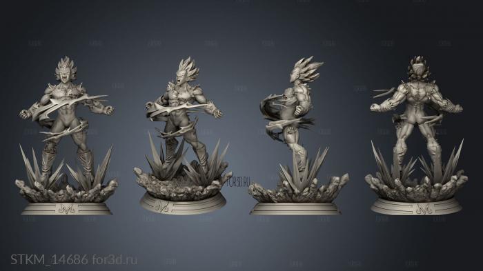 Majin Vegeta Dragon Ball stl model for CNC