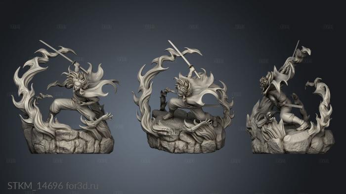 Rengoku Demon Komatsu Yaiba stl model for CNC