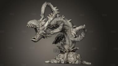 Атака на укус растения 3d stl модель для ЧПУ