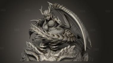 Девушка из Катароса 3d stl модель для ЧПУ