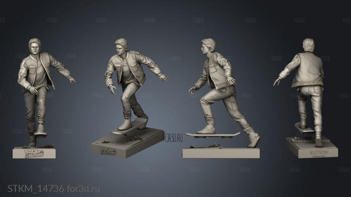 Marty Mcfly Back stl model for CNC