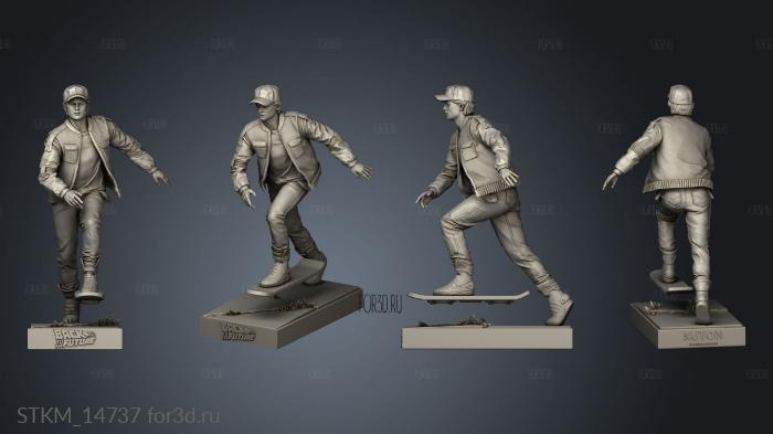 Marty Mcfly Back stl model for CNC