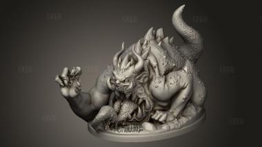 Вастиат,Пожиратель Болот,Большой демон 3d stl модель для ЧПУ