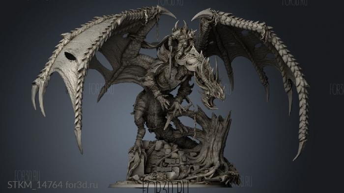 Unchained Dragon Olaf Crown stl model for CNC