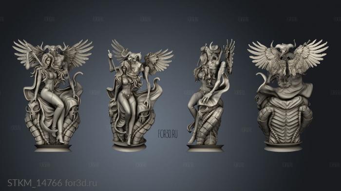 Michel Ballares LADY DEATH stl model for CNC