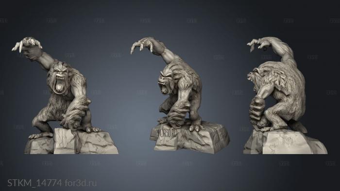 Mega age The Colossal Dungeon Dweller Classics Yeti stl model for CNC