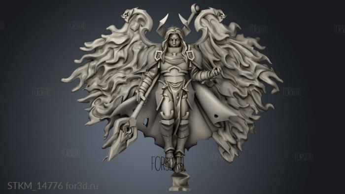 Mercenaries Blaze the Exile Angel stl model for CNC