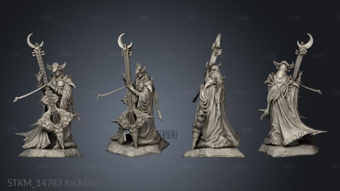 Merindel Silver Cloud Moontouched bard stl model for CNC