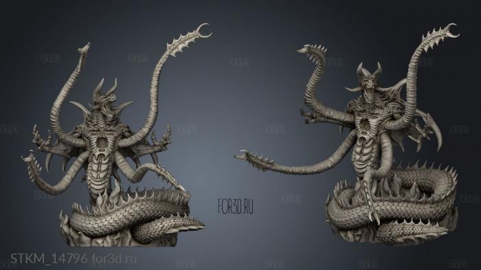 Michael Satan Back stl model for CNC