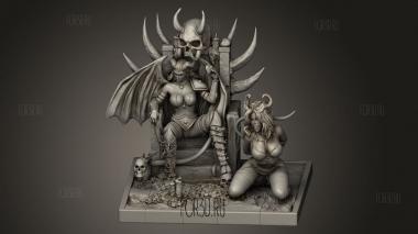 Королева Суккубов 3d stl модель для ЧПУ