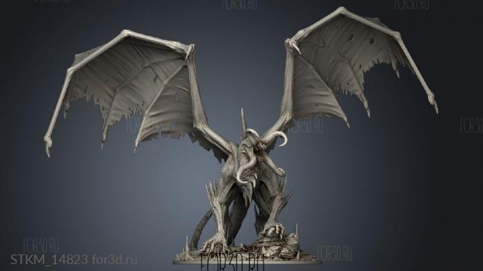 Mind eater dragon stl model for CNC