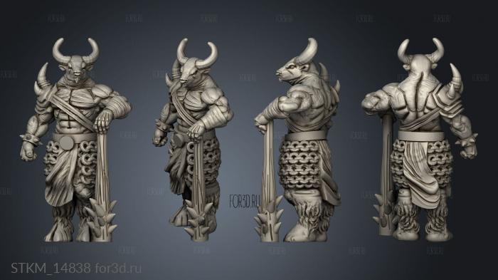 Minotaur stl model for CNC