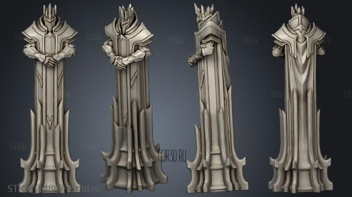 Paladin Chess WHITE KING stl model for CNC