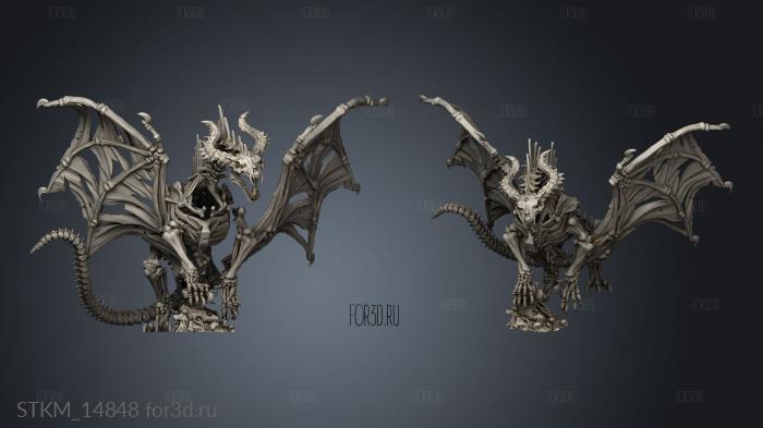 Bone Dragon Pilar stl model for CNC