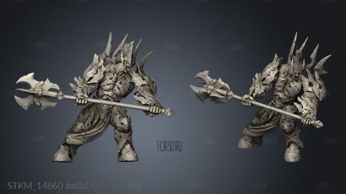 Orc Warlord stl model for CNC