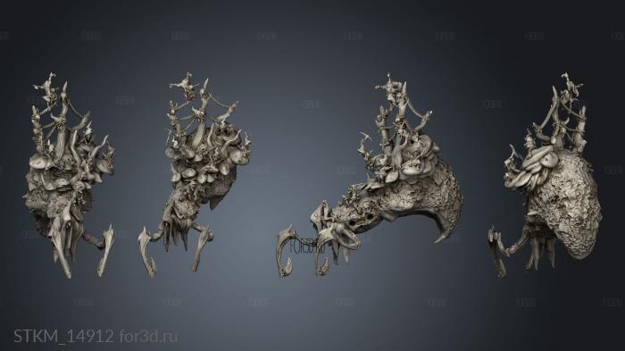 Monster Overlord Haunted Forest Spider Witch stl model for CNC