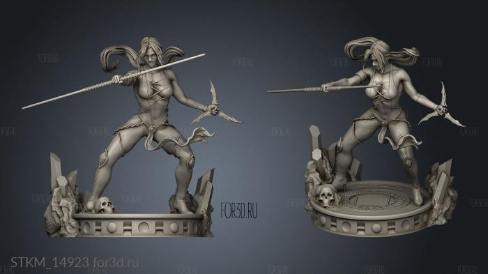 Mortal Kombat Jade stl model for CNC