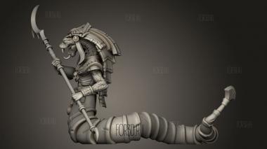 Человек-Змея Му 3d stl модель для ЧПУ