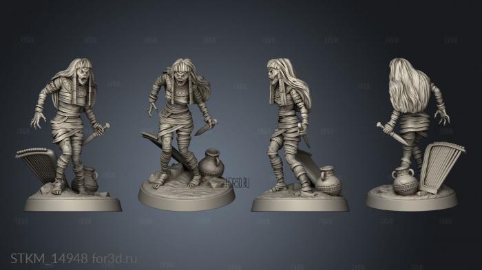 Mummy Assassins Assassin stl model for CNC