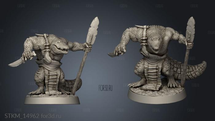 Mushroom Bayou Gator Folk Hunter Swamp stl model for CNC