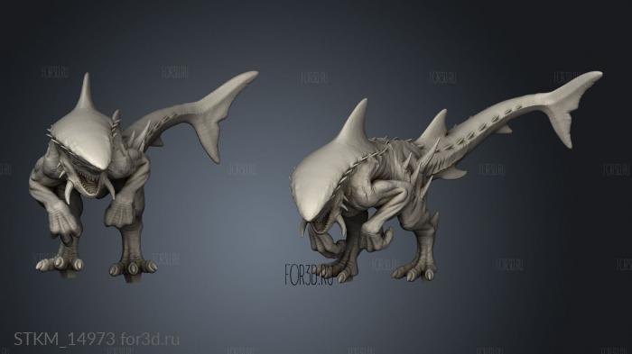 Sharkasaurus Dragon Baby Shark stl model for CNC