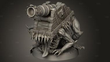 Осадная пушка 3d stl модель для ЧПУ