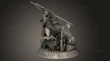Поток воды Namor Marvel 3d stl модель для ЧПУ