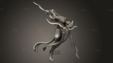 Египет Бастет Воины Боги Воин 3d stl модель для ЧПУ