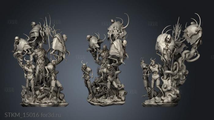 Necromancer Creature stl model for CNC