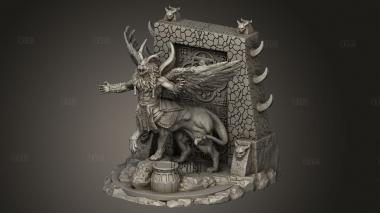 Нергал 3d stl модель для ЧПУ
