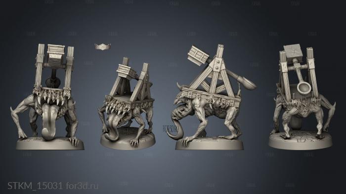 Siege Catapult stl model for CNC