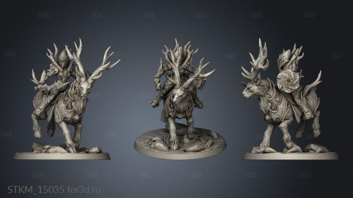 Sylvan Knights Stag Rider stl model for CNC