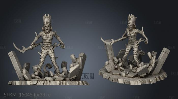 Nephtys Queen sand Mummy stl model for CNC