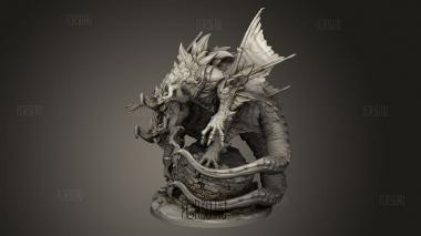 Сумерки-Испорченный босс-Виверна 3d stl модель для ЧПУ